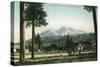Sisson, California - View of Mt Shasta, Now Mt Shasta City-Lantern Press-Stretched Canvas