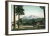 Sisson, California - View of Mt Shasta, Now Mt Shasta City-Lantern Press-Framed Art Print