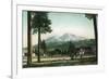 Sisson, California - View of Mt Shasta, Now Mt Shasta City-Lantern Press-Framed Art Print