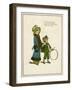 Sister and Brother with Hoop and Stick-Kate Greenaway-Framed Art Print