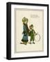 Sister and Brother with Hoop and Stick-Kate Greenaway-Framed Art Print