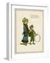 Sister and Brother with Hoop and Stick-Kate Greenaway-Framed Art Print