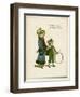 Sister and Brother with Hoop and Stick-Kate Greenaway-Framed Art Print