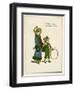 Sister and Brother with Hoop and Stick-Kate Greenaway-Framed Art Print