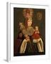 Sister Juana, Grand Daughter of D. De Cortes, Founder of the Convent of St. Jerome, circa 1661-null-Framed Giclee Print
