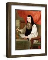 Sister Juana Ines De La Cruz (1648-95)-Andeas de Islas-Framed Giclee Print