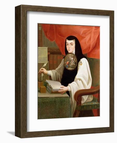 Sister Juana Ines De La Cruz (1648-95)-Andeas de Islas-Framed Giclee Print