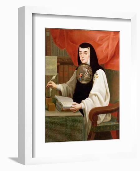 Sister Juana Ines De La Cruz (1648-95)-Andeas de Islas-Framed Giclee Print