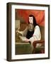 Sister Juana Ines De La Cruz (1648-95)-Andeas de Islas-Framed Giclee Print