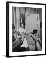 Sister Rosetta Tharpe, 'Godmother of Rock N' Roll', Performing in an Mgm Studio in 1961-null-Framed Premium Photographic Print