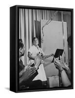 Sister Rosetta Tharpe, 'Godmother of Rock N' Roll', Performing in an Mgm Studio in 1961-null-Framed Stretched Canvas
