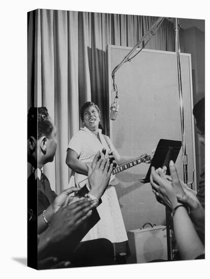 Sister Rosetta Tharpe, 'Godmother of Rock N' Roll', Performing in an Mgm Studio in 1961-null-Stretched Canvas