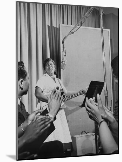 Sister Rosetta Tharpe, 'Godmother of Rock N' Roll', Performing in an Mgm Studio in 1961-null-Mounted Photo