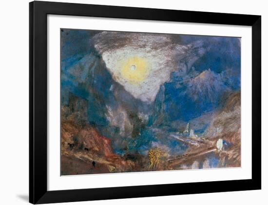 Sisteron, France, 1836-J M W Turner-Framed Giclee Print