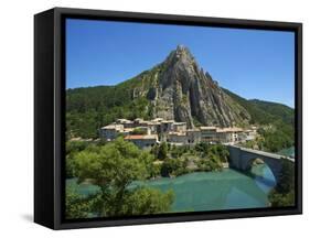 Sisteron, Provence, Provence-Alpes-Cote D'Azur, France-Katja Kreder-Framed Stretched Canvas