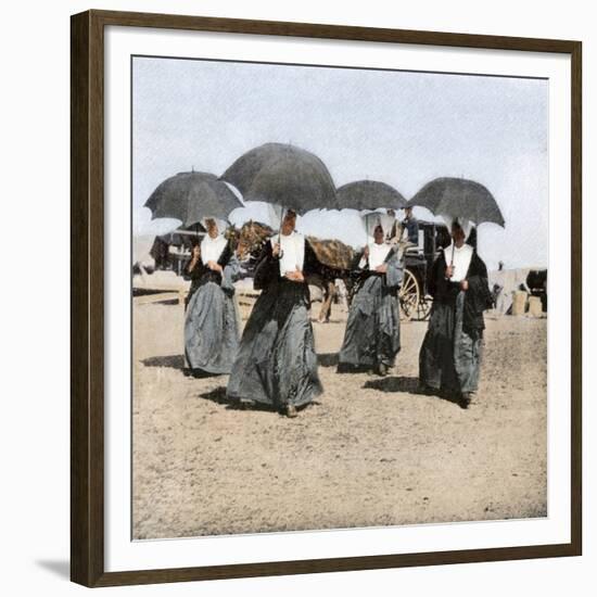 Sisters of Charity Arriving on Long Island, at Camp Wikoff During the Spanish-American War, 1898-null-Framed Giclee Print