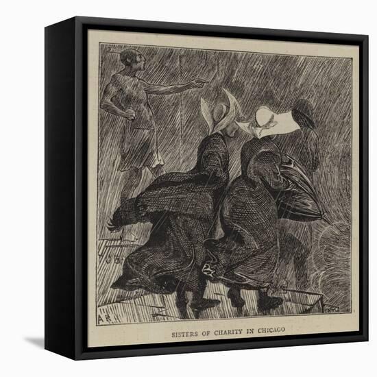 Sisters of Charity in Chicago-Arthur Boyd Houghton-Framed Stretched Canvas