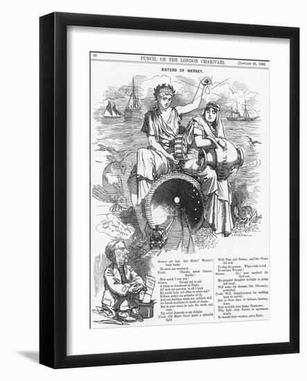 Sisters of Mersey, 1886-Edward Linley Sambourne-Framed Premium Giclee Print