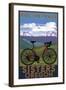 Sisters, Oregon - Mountain Bike-Lantern Press-Framed Art Print