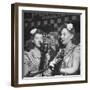 Sisters Performing at the Microphone at the Grand Ole Opry-Ed Clark-Framed Premium Photographic Print
