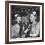 Sisters Performing at the Microphone at the Grand Ole Opry-Ed Clark-Framed Photographic Print