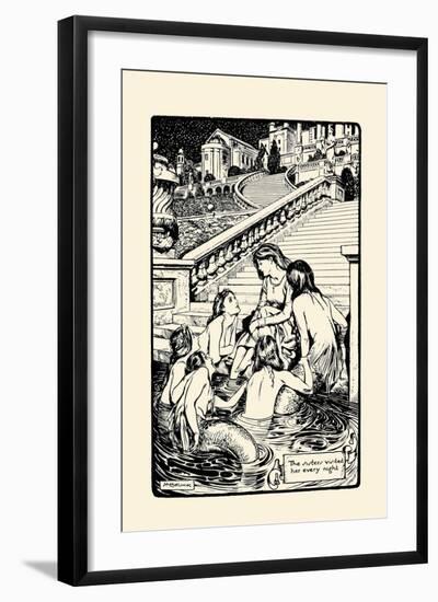 Sisters Visited Her Every Night-H.m. Brock-Framed Art Print