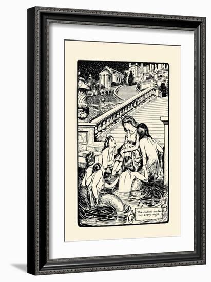 Sisters Visited Her Every Night-H.m. Brock-Framed Art Print