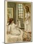 Sisters with Dolls-William St Clair Simmons-Mounted Art Print