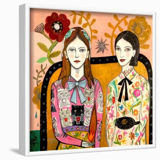 Sisters-Mercedes Lagunas-Framed Art Print