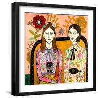 Sisters-Mercedes Lagunas-Framed Art Print