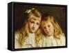 Sisters-Edwin Harris-Framed Stretched Canvas