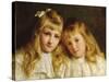 Sisters-Edwin Harris-Stretched Canvas