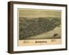 Sistersville, West Virginia - Panoramic Map-Lantern Press-Framed Art Print