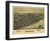 Sistersville, West Virginia - Panoramic Map-Lantern Press-Framed Art Print