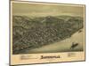 Sistersville, West Virginia - Panoramic Map-Lantern Press-Mounted Art Print