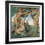 Sistine Chapel, Adam and Eve, Satan, Tree of Life-Michelangelo Buonarroti-Framed Art Print