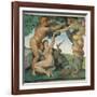 Sistine Chapel, Adam and Eve, Satan, Tree of Life-Michelangelo Buonarroti-Framed Art Print