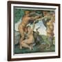 Sistine Chapel, Adam and Eve, Satan, Tree of Life-Michelangelo Buonarroti-Framed Art Print