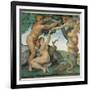 Sistine Chapel, Adam and Eve, Satan, Tree of Life-Michelangelo Buonarroti-Framed Art Print