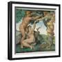 Sistine Chapel, Adam and Eve, Satan, Tree of Life-Michelangelo Buonarroti-Framed Art Print