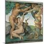 Sistine Chapel, Adam and Eve, Satan, Tree of Life-Michelangelo Buonarroti-Mounted Art Print