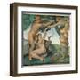 Sistine Chapel, Adam and Eve, Satan, Tree of Life-Michelangelo Buonarroti-Framed Art Print