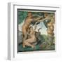 Sistine Chapel, Adam and Eve, Satan, Tree of Life-Michelangelo Buonarroti-Framed Art Print