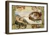 Sistine Chapel Ceiling (1508-12): Creation of Adam, 1510 (post-restoration)-Michelangelo Buonarroti-Framed Giclee Print