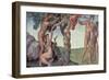 Sistine Chapel Ceiling (1508-12): the Fall of Man, 1510 (Post Restoration)-Michelangelo Buonarroti-Framed Giclee Print