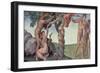 Sistine Chapel Ceiling (1508-12): the Fall of Man, 1510 (Post Restoration)-Michelangelo Buonarroti-Framed Giclee Print