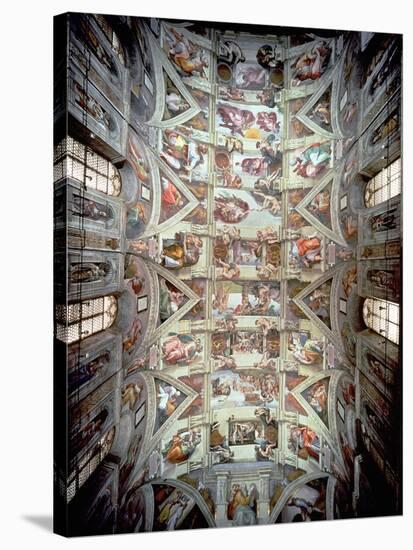 Sistine Chapel Ceiling, 1508-12-Michelangelo Buonarroti-Stretched Canvas