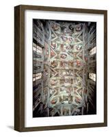 Sistine Chapel Ceiling, 1508-12-Michelangelo Buonarroti-Framed Giclee Print