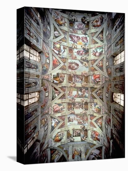 Sistine Chapel Ceiling, 1508-12-Michelangelo Buonarroti-Stretched Canvas