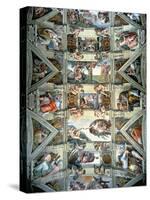 Sistine Chapel Ceiling and Lunettes, 1508-12-Michelangelo Buonarroti-Stretched Canvas
